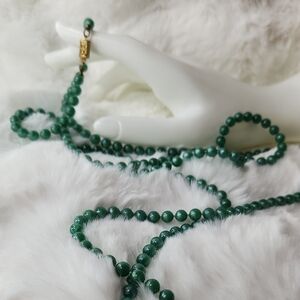 Elegant Green Beaded Necklace